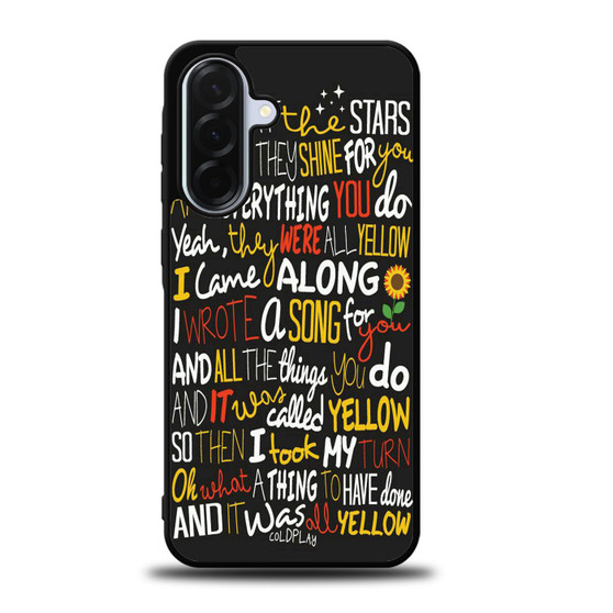 Coldplay Lyrics 2 Samsung Galaxy A36 5G Case