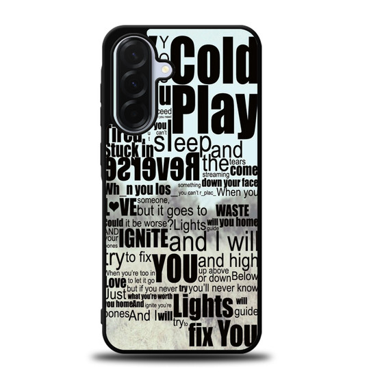 Coldplay Lyrics Fix You Samsung Galaxy A36 5G Case