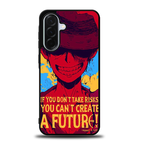 Luffy One Piece Quote Samsung Galaxy A36 5G Case
