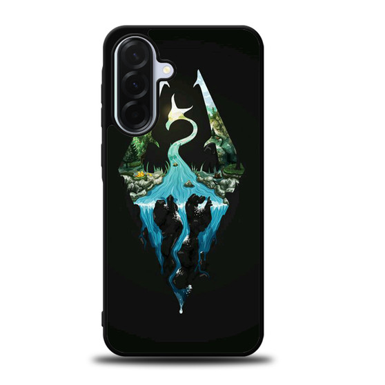 Skyrim Logo in Nature Samsung Galaxy A36 5G Case