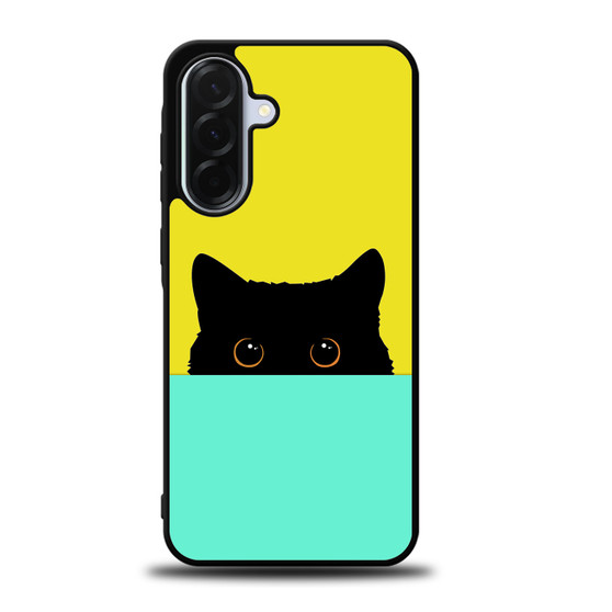 Cute Black Cat Samsung Galaxy A36 5G Case