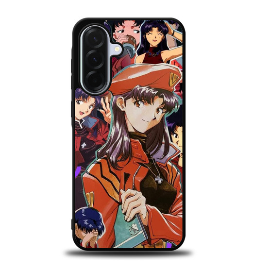 Evangelion Misato Katsuragi Collage Samsung Galaxy A36 5G Case