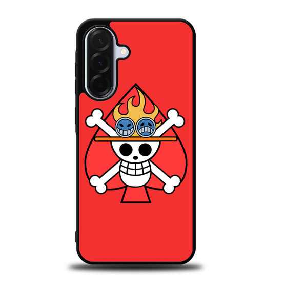 One Piece Ace Spade Samsung Galaxy A36 5G Case