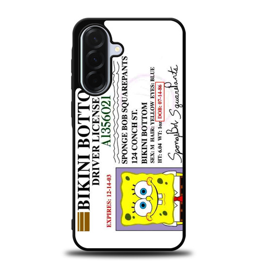 Spongebob Squarepants Driver License Samsung Galaxy A36 5G Case