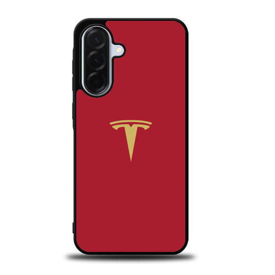 Tesla gold red Samsung Galaxy A36 5G Case