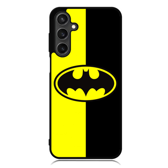 Batman Old Logo With Black & Yellow Background Samsung Galaxy A55 Case
