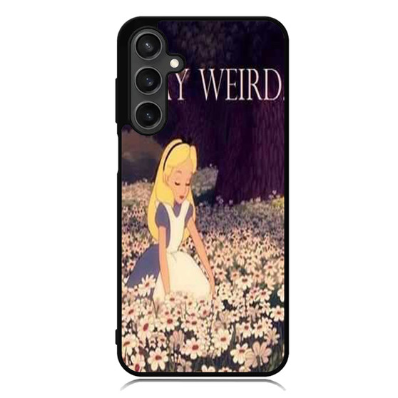 alice in wonderland stay weird Samsung Galaxy A55 Case