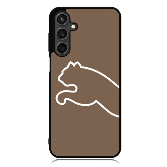 brown puma half logo Samsung Galaxy A55 Case