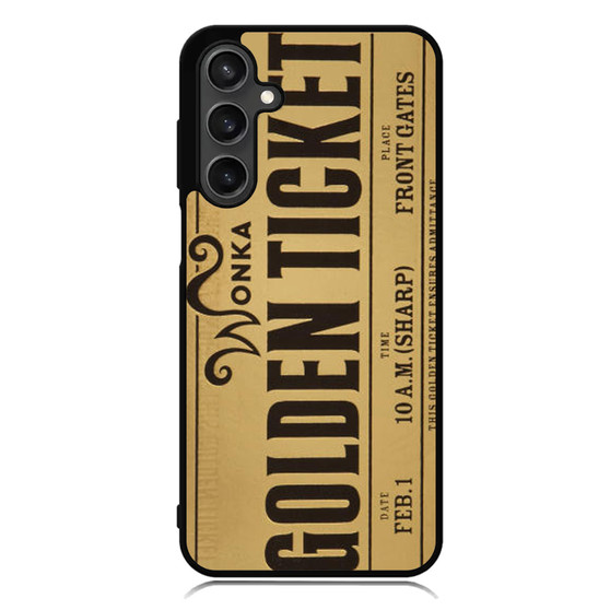 golden ticket willy wonka Samsung Galaxy A55 Case