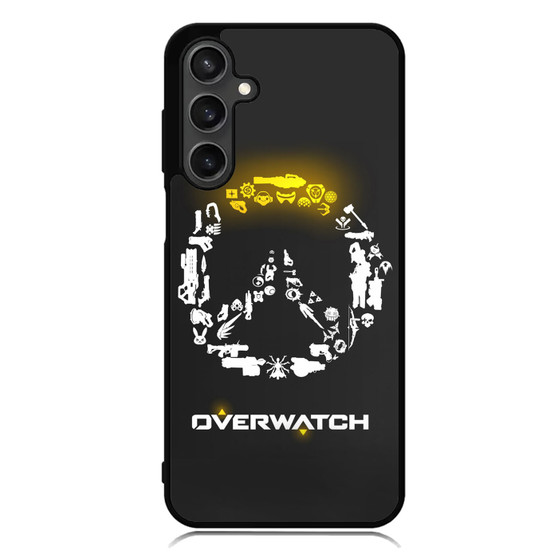Overwatch's Logo Weapons Pattern Samsung Galaxy A55 Case