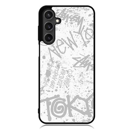 Stussy Cities Of The World Art Samsung Galaxy A55 Case