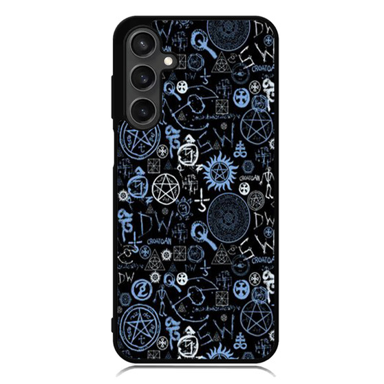 supernatural logo collage Samsung Galaxy A55 Case