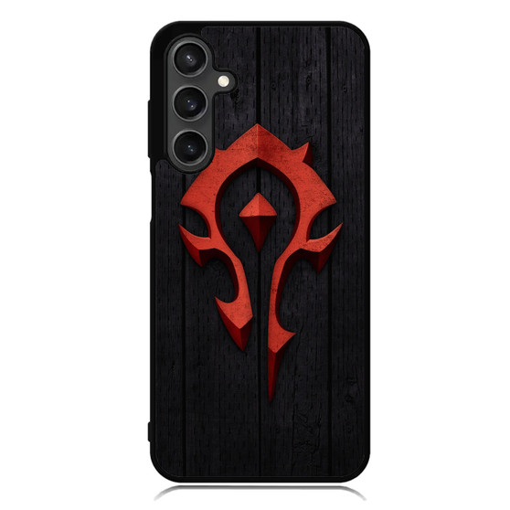 Warcraft With Wooden Pattern Background Samsung Galaxy A55 Case