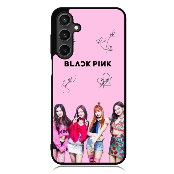 Black Pink Signature 1 Samsung Galaxy A55 Case