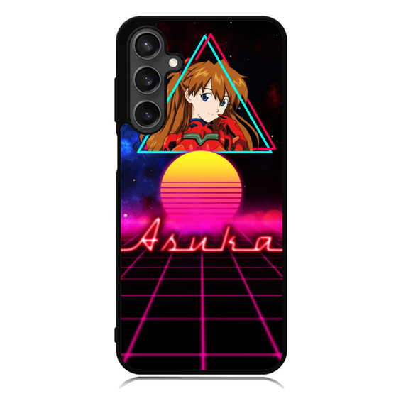 Evangelion Asuka Retrowave Samsung Galaxy A55 Case