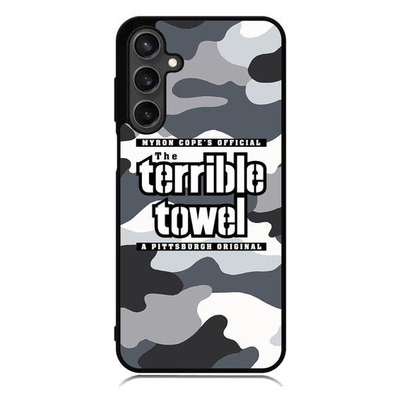 The Terrible Towel Pittsburgh Steelers in Camo Samsung Galaxy A55 Case