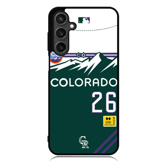 Colorado rockies jersey Samsung Galaxy A55 Case
