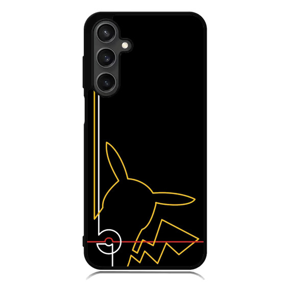 Pikachu pokemon line Samsung Galaxy A55 Case