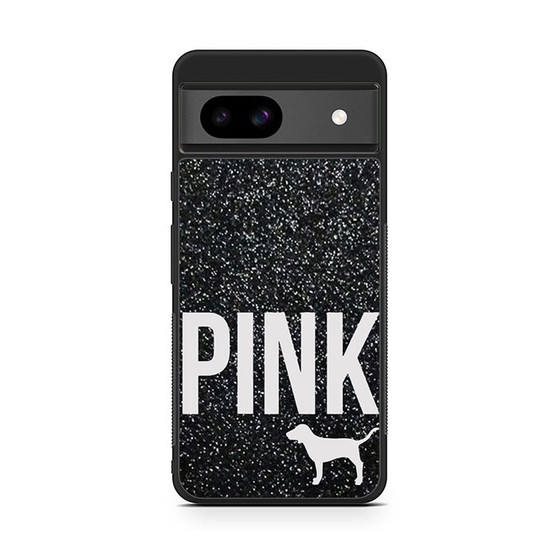 Black Glitter Victoria's Secret Google Pixel 8a Case