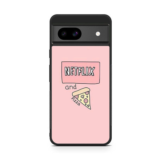 Netflix and Pizza Google Pixel 8a Case