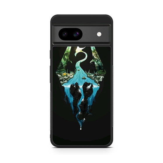 Skyrim Logo in Nature Google Pixel 8a Case