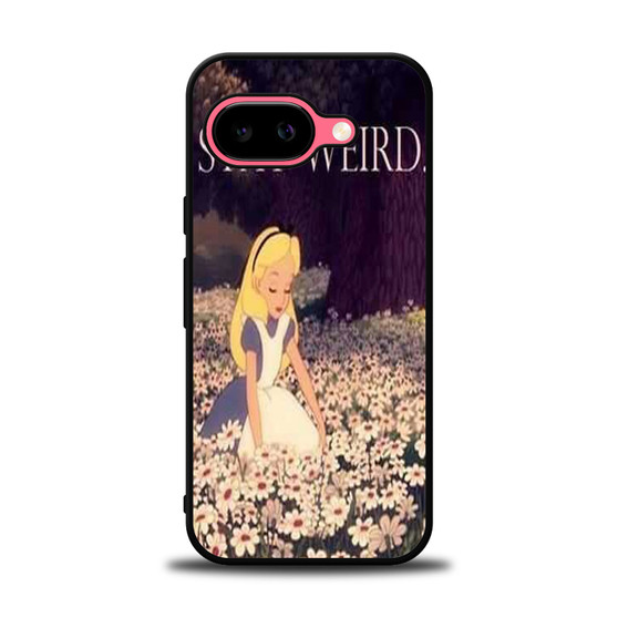 alice in wonderland stay weird Google Pixel 9a Case
