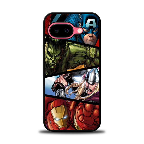 Captain America and Hulk and Thor and Iron man Google Pixel 9a Case