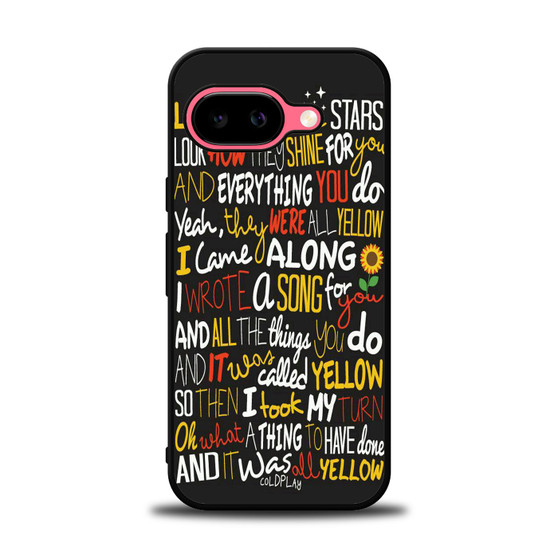 Coldplay Lyrics 2 Google Pixel 9a Case