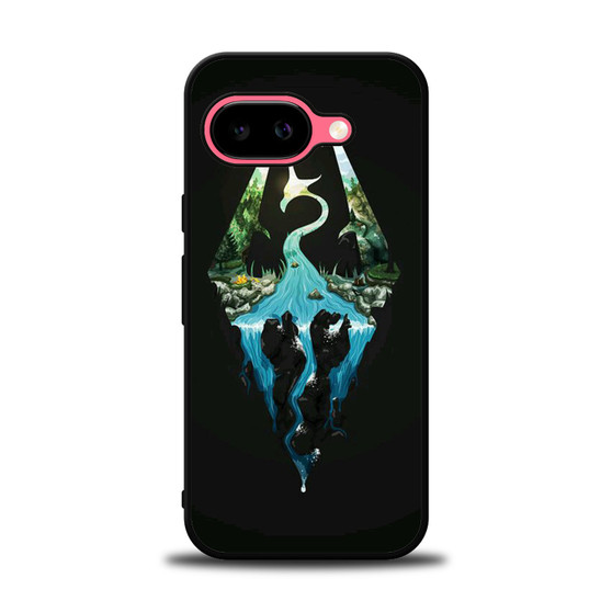 Skyrim Logo in Nature Google Pixel 9a Case