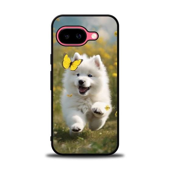 Cute puppy catching butterfly Google Pixel 9a Case
