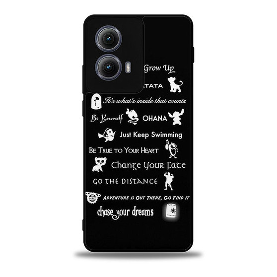 All Disney QUOTES Motorola Moto Edge 5G 2024/ Moto Edge 5G 2025 Case