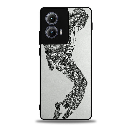 Michael Jackson word art Motorola Moto Edge 5G 2024/ Moto Edge 5G 2025 Case