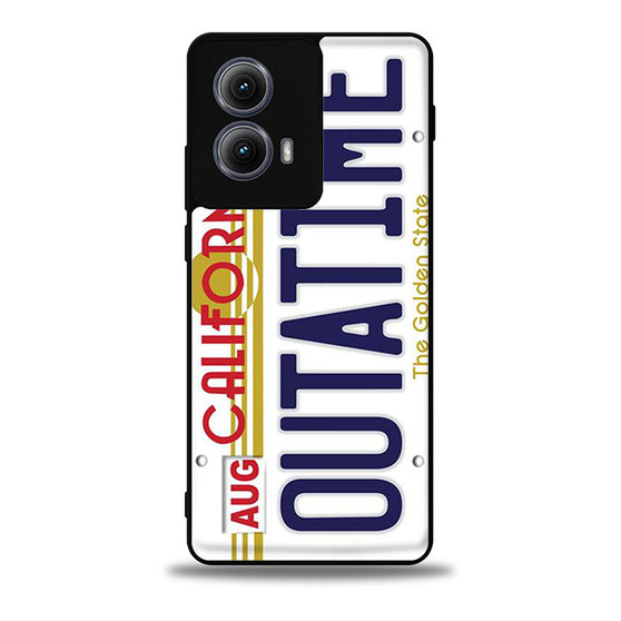 Outatime Back To The Future California License Plate Motorola Moto Edge 5G 2024/ Moto Edge 5G 2025 Case