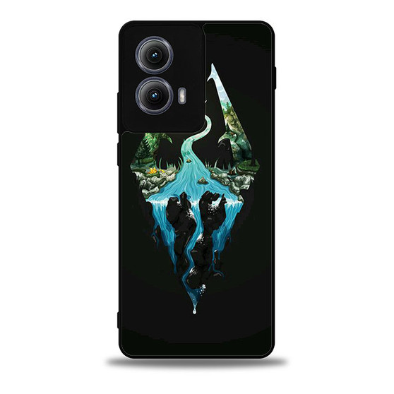 Skyrim Logo in Nature Motorola Moto Edge 5G 2024/ Moto Edge 5G 2025 Case