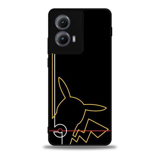 Pikachu pokemon line Motorola Moto Edge 5G 2024/ Moto Edge 5G 2025 Case