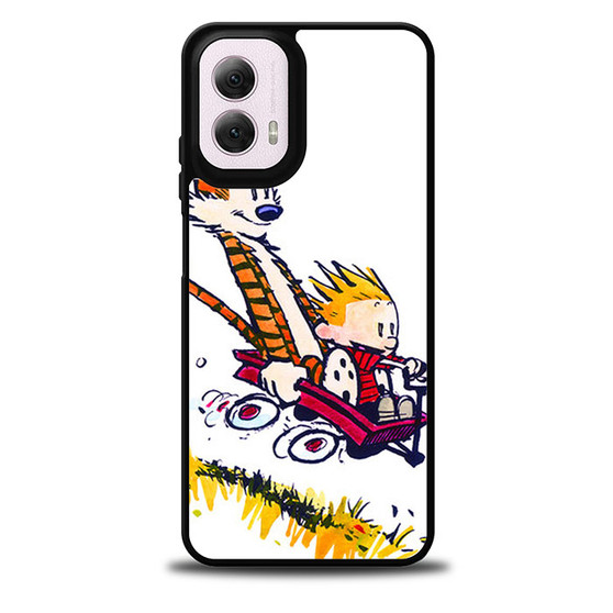 Calvin and Hobbes Riding Imagination Car Motorola Moto G 5G 2024/ Moto G 5G 2025 Case