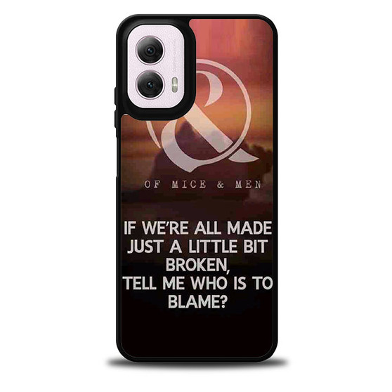 Of Mice & Men Lyrics 9 Motorola Moto G 5G 2024/ Moto G 5G 2025 Case