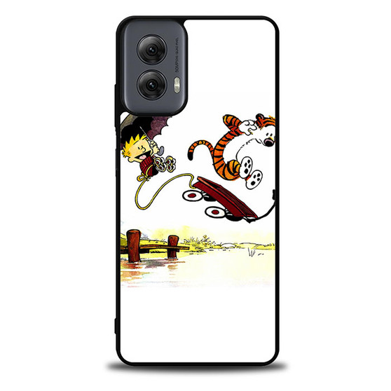 Calvin and Hobbes Playing Together Motorola Moto G Power 5G 2024/ Moto G Power 5G 2025 Case