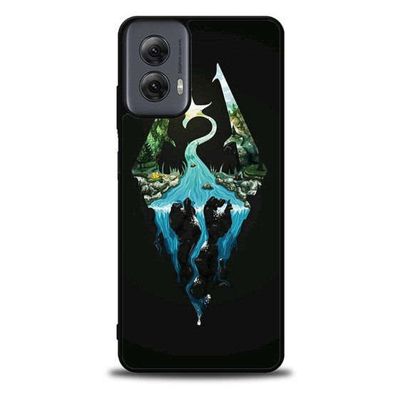 Skyrim Logo in Nature Motorola Moto G Power 5G 2024/ Moto G Power 5G 2025 Case
