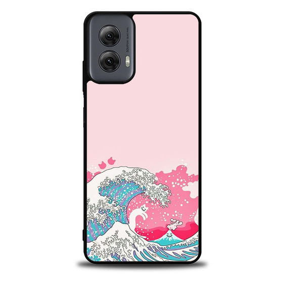 Ocean Wave in Pink Art Motorola Moto G Power 5G 2024/ Moto G Power 5G 2025 Case