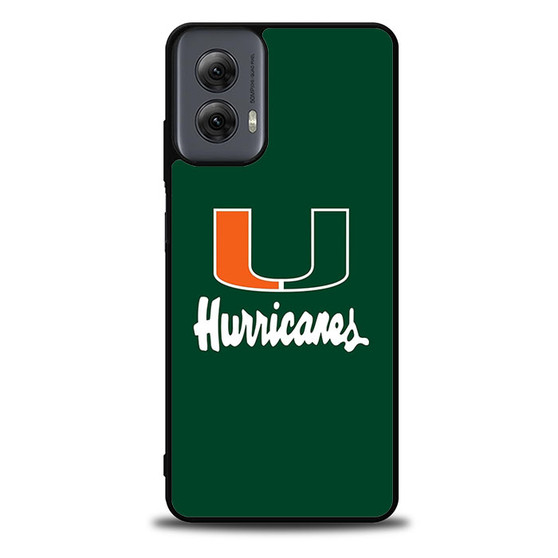 Miami Hurricanes Logo Motorola Moto G Power 5G 2024/ Moto G Power 5G 2025 Case