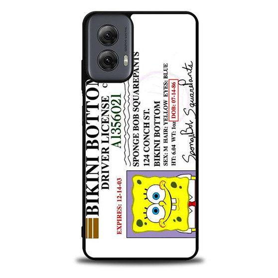 Spongebob Squarepants Driver License Motorola Moto G Power 5G 2024/ Moto G Power 5G 2025 Case