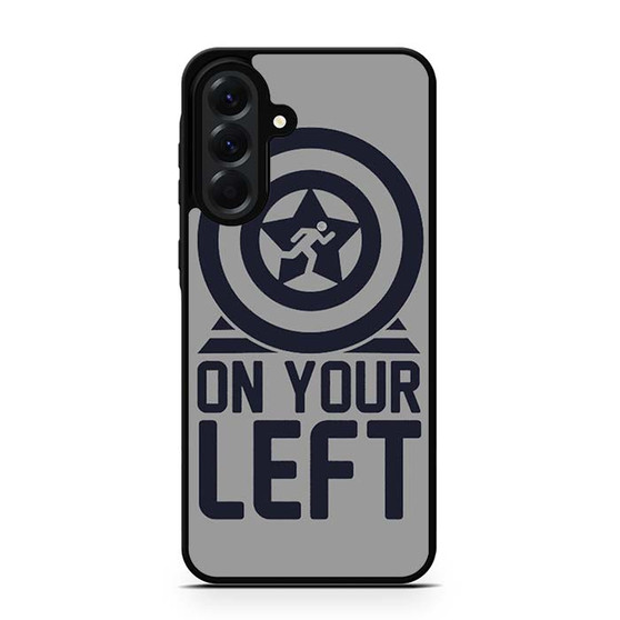 On your left captain america 1 Samsung Galaxy A56 Case