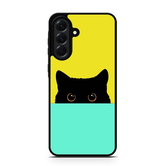 Cute Black Cat Samsung Galaxy A56 Case