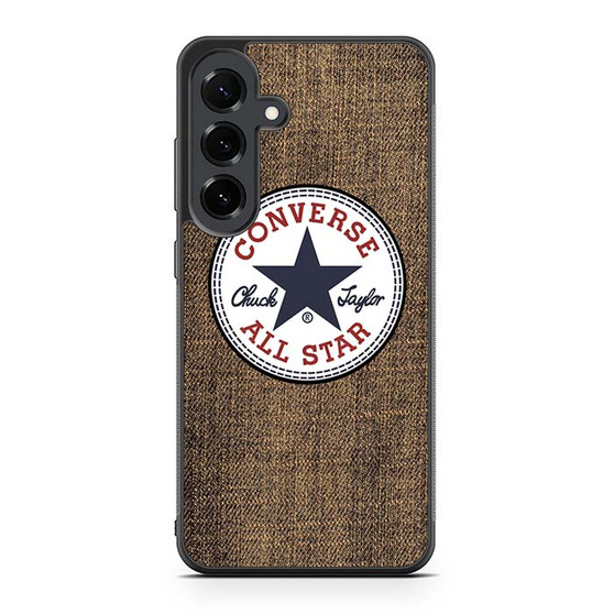 brown denim converse Samsung Galaxy S25 FE Case