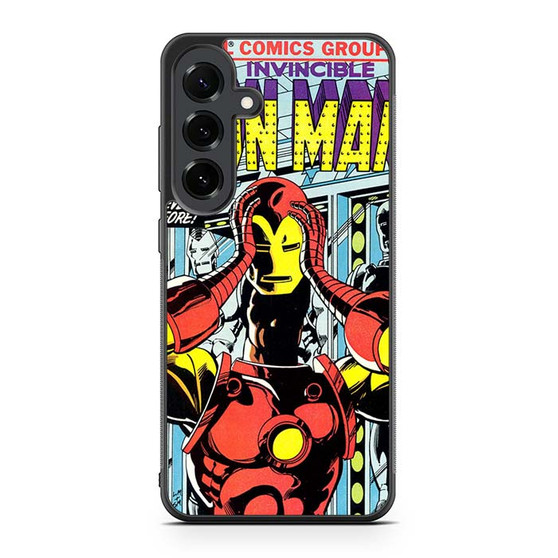 Iron Man Marvel Comic Cover Samsung Galaxy S25 FE Case