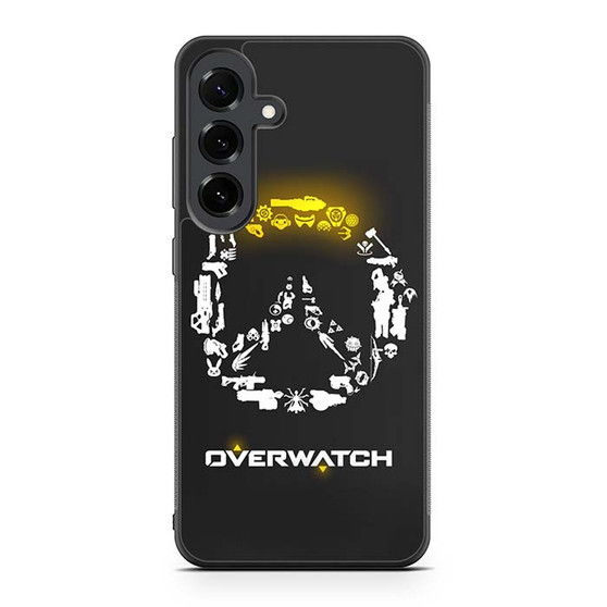 Overwatch's Logo Weapons Pattern Samsung Galaxy S25 FE Case