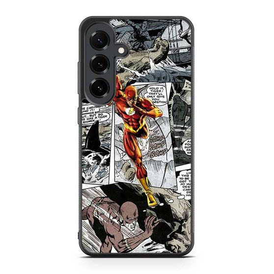 The Flash in Comic Samsung Galaxy S25 FE Case
