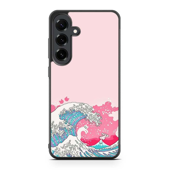 Ocean Wave in Pink Art Samsung Galaxy S25 FE Case