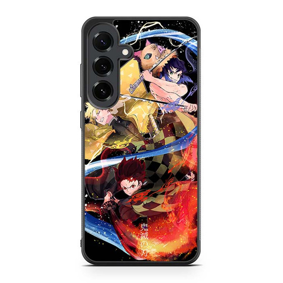 Demon Slayer Tanjiro Zenitsu and Inosuke Samsung Galaxy S25 FE Case